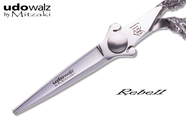 Udo Walz by MITZAKI - Haarschere "Rebell"- steel (5.5 Zoll , 6.0 zoll, 7.0 Zoll oder 7.5 Zoll ) Scherenklingen aus hochwertigem Japanstahl, perfekt  für alle Arbeiten am Haar, HOHLSCHLIFF, gute Sliceeigenschaft